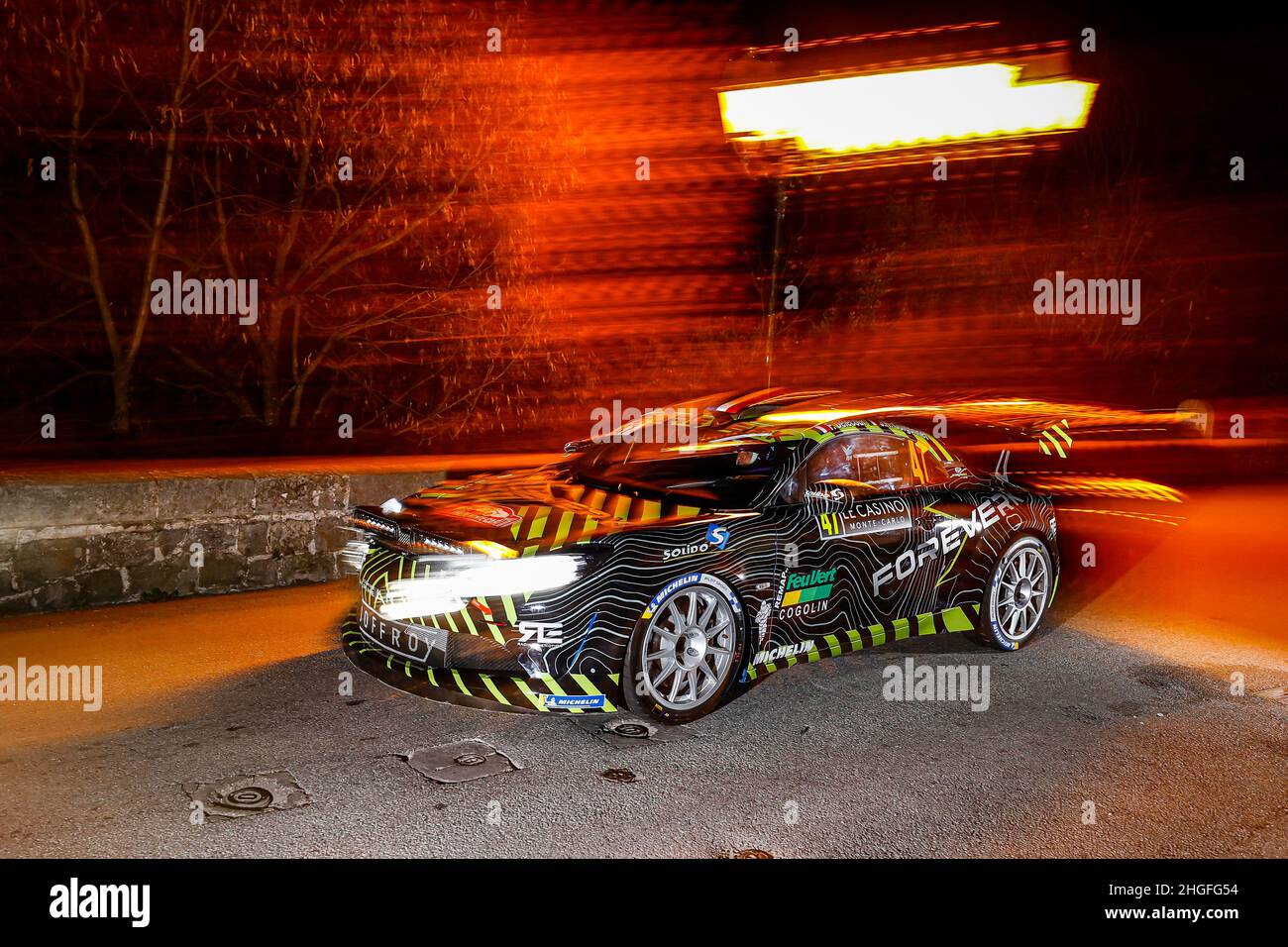 Monaco, Frankreich. 20th Januar 2022. 47 François DELECOUR (FRA), Jean Rodolphe GUIGONNET (FRA), ALPINE A110, Aktion während der WRC World Rally Car Championship 2022, Ausgabe 90th der Rallye Monte Carlo vom 20. Bis 23. Januar 2022 in Monaco - Foto François Flamand/DPPI Credit: DPPI Media/Alamy Live News Stockfoto