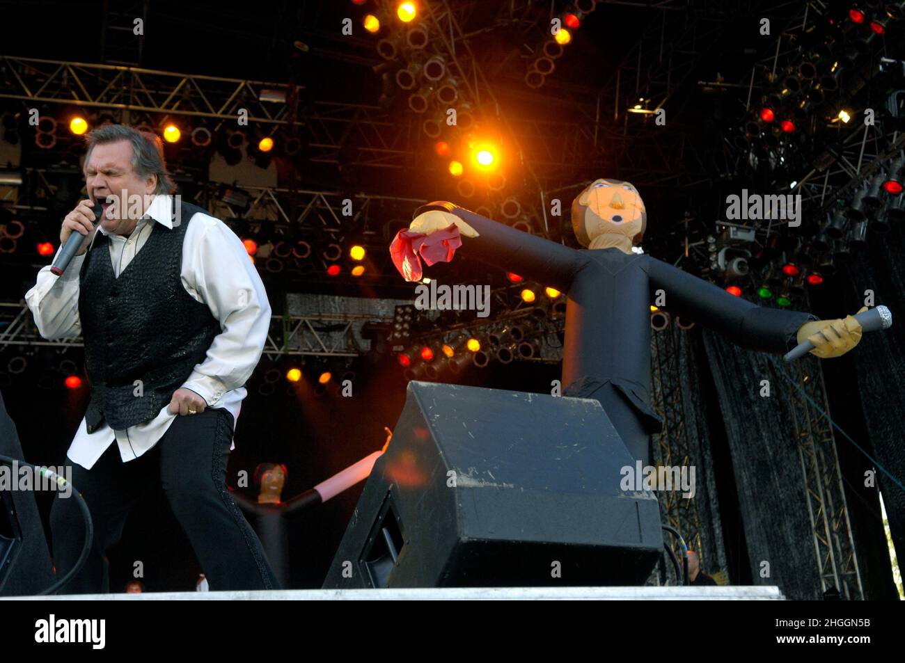 NORWAY 20070607Meat Loaf, Michael Lee Aday, auf der Bühne während des Sweden Rock in Norwegen am Donnerstag. Foto: Janerik Henriksson / TT-Code 10010 Stockfoto