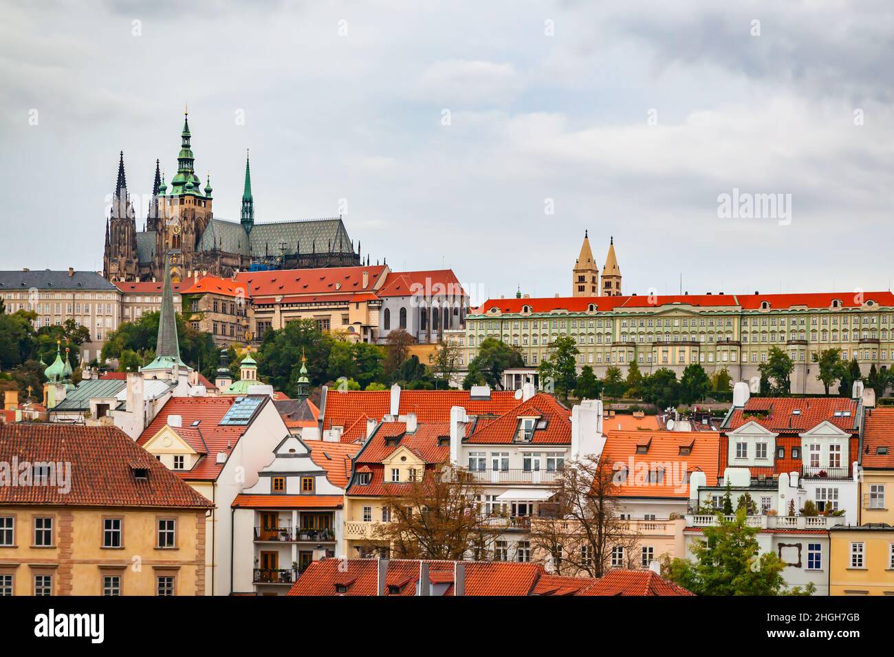 Mala Strana und Burgviertel in Prag, Tschechien Stockfoto