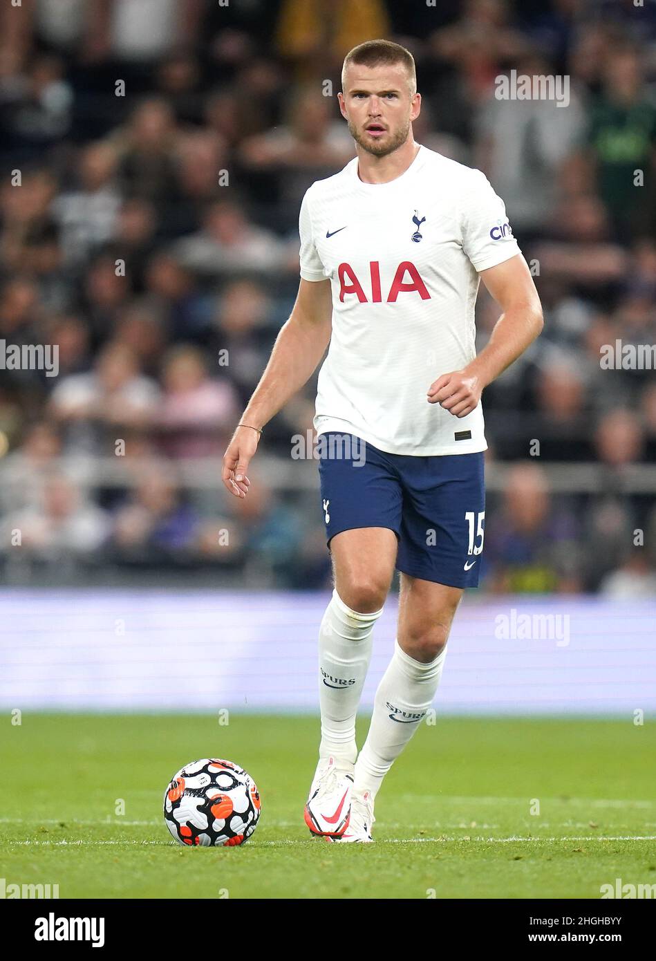 Aktenfoto vom 26-08-2021 von Tottenham Hotspur's Eric Dier. Tottenham wird Eric Dier fit für den Premier League-Besuch in Chelsea machen. Ausgabedatum: Freitag, 21. Januar 2022. Stockfoto
