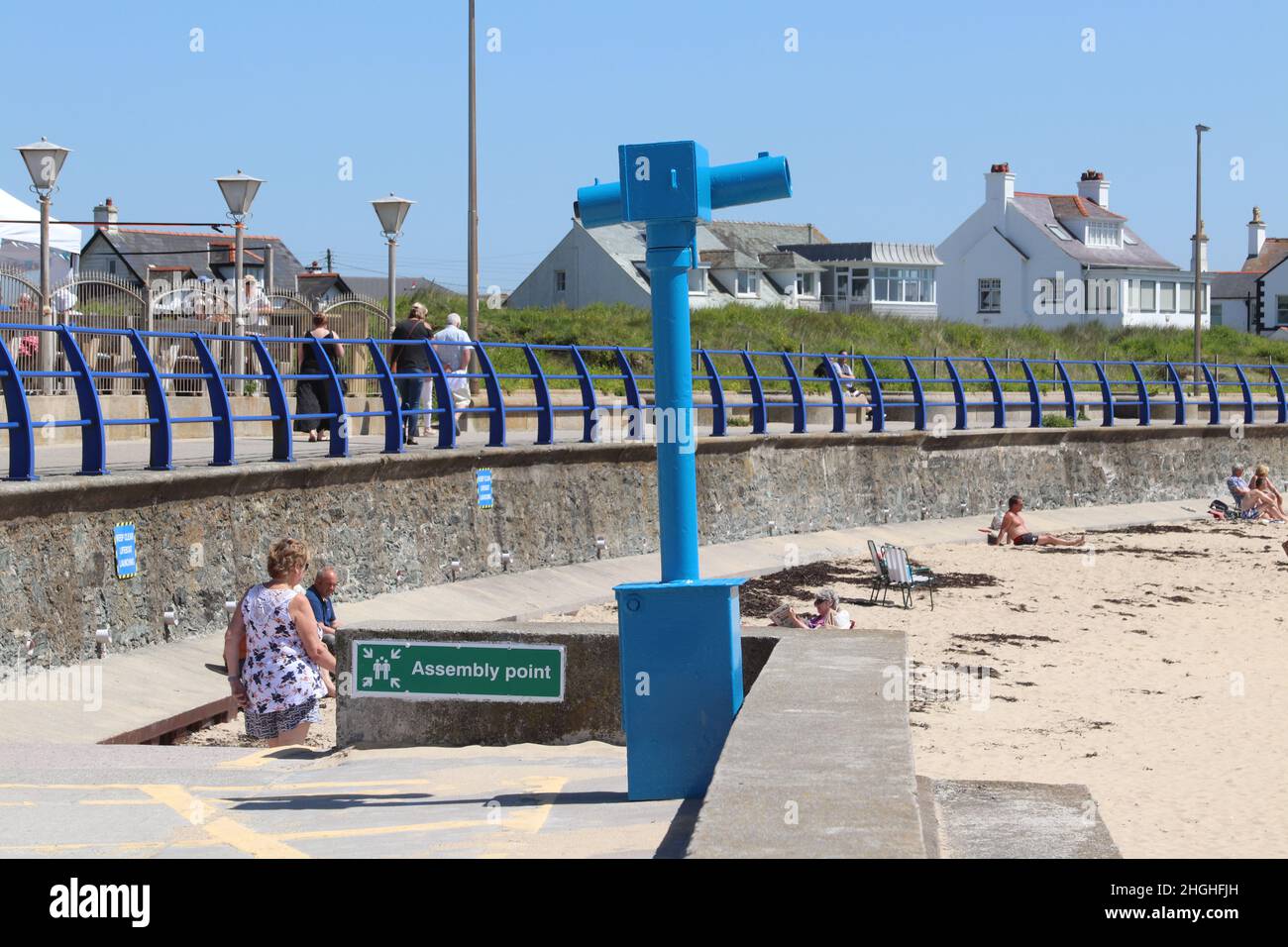 Trearddur Bay ist ein kleines Dorf und eine Gemeinde an der Westküste von Holy Island an der Nordwestküste von Anglesey North Wales Stockfoto