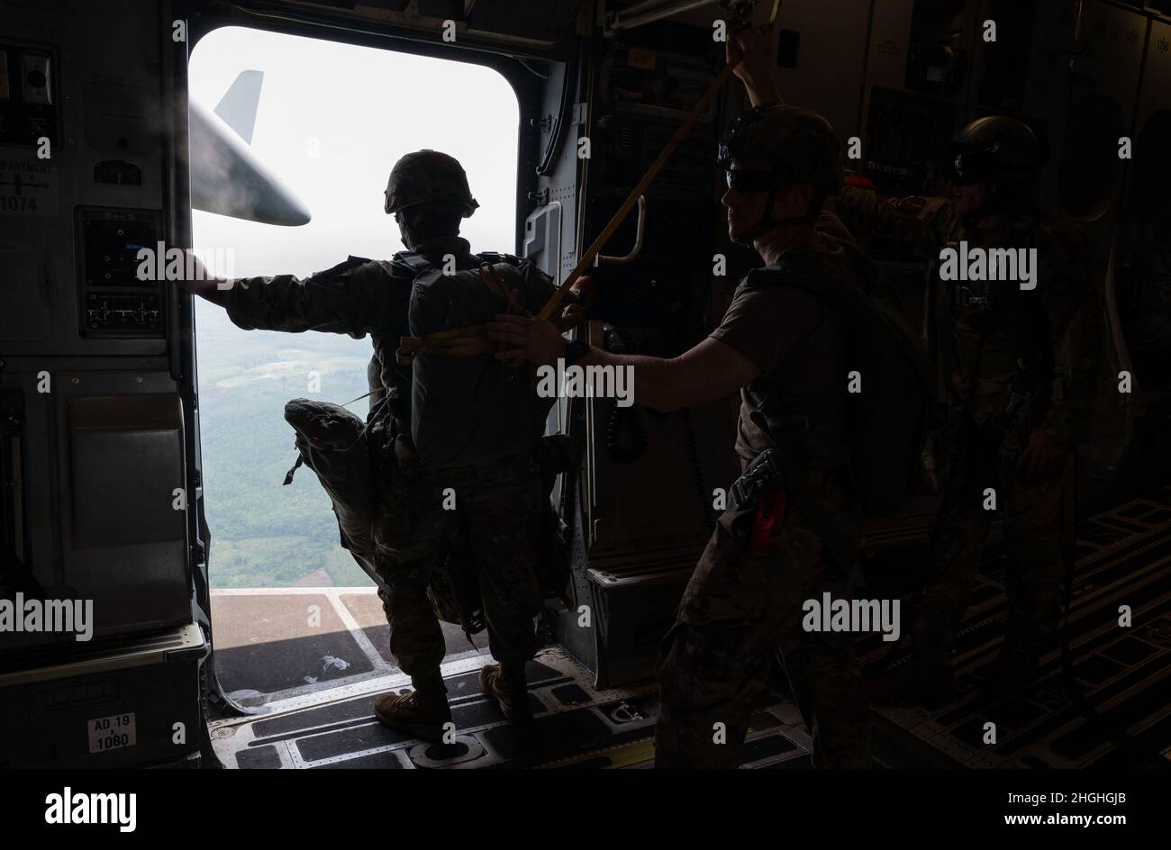 US-Soldaten mit der 82. Airborne Division bereiten sich darauf vor ...