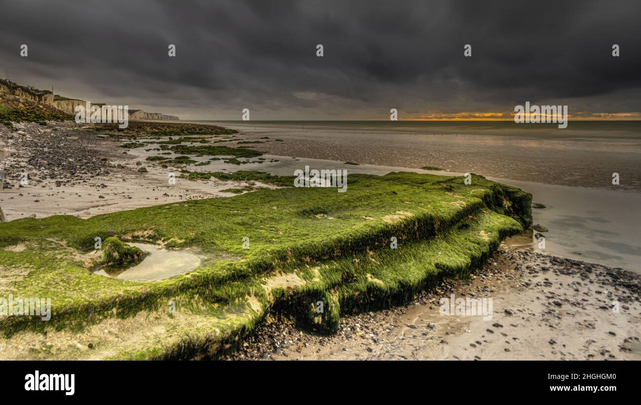 Onival, Plage et bord de mer, falaises et sable Stockfoto