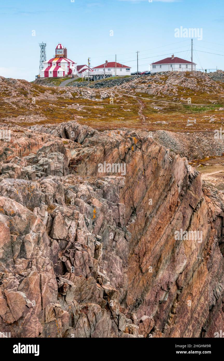 Bonavista Leuchtturm am Cape Bonavista, Neufundland. Stockfoto