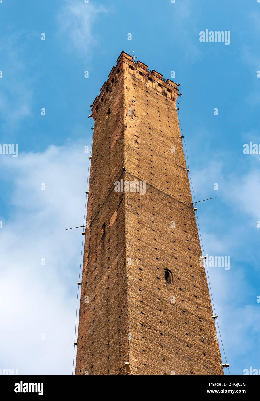 Asinelli Tower, Two Towers (Le Due torri), Bologna, Italien Stockfoto