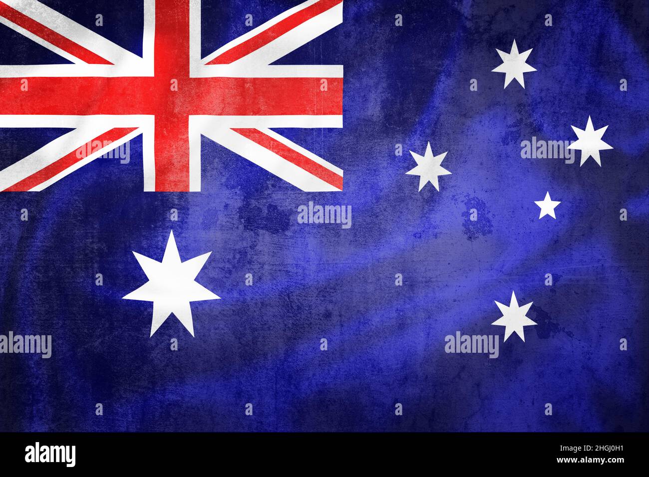 Australien Grunge Flagge Illustration Ansicht, Commonwealth Flagge Stockfoto