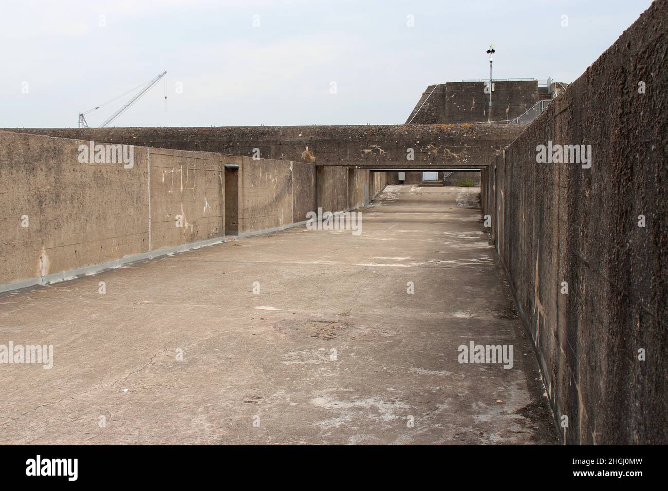 Stützpunkt navale in saint-nazaire (frankreich) Stockfoto