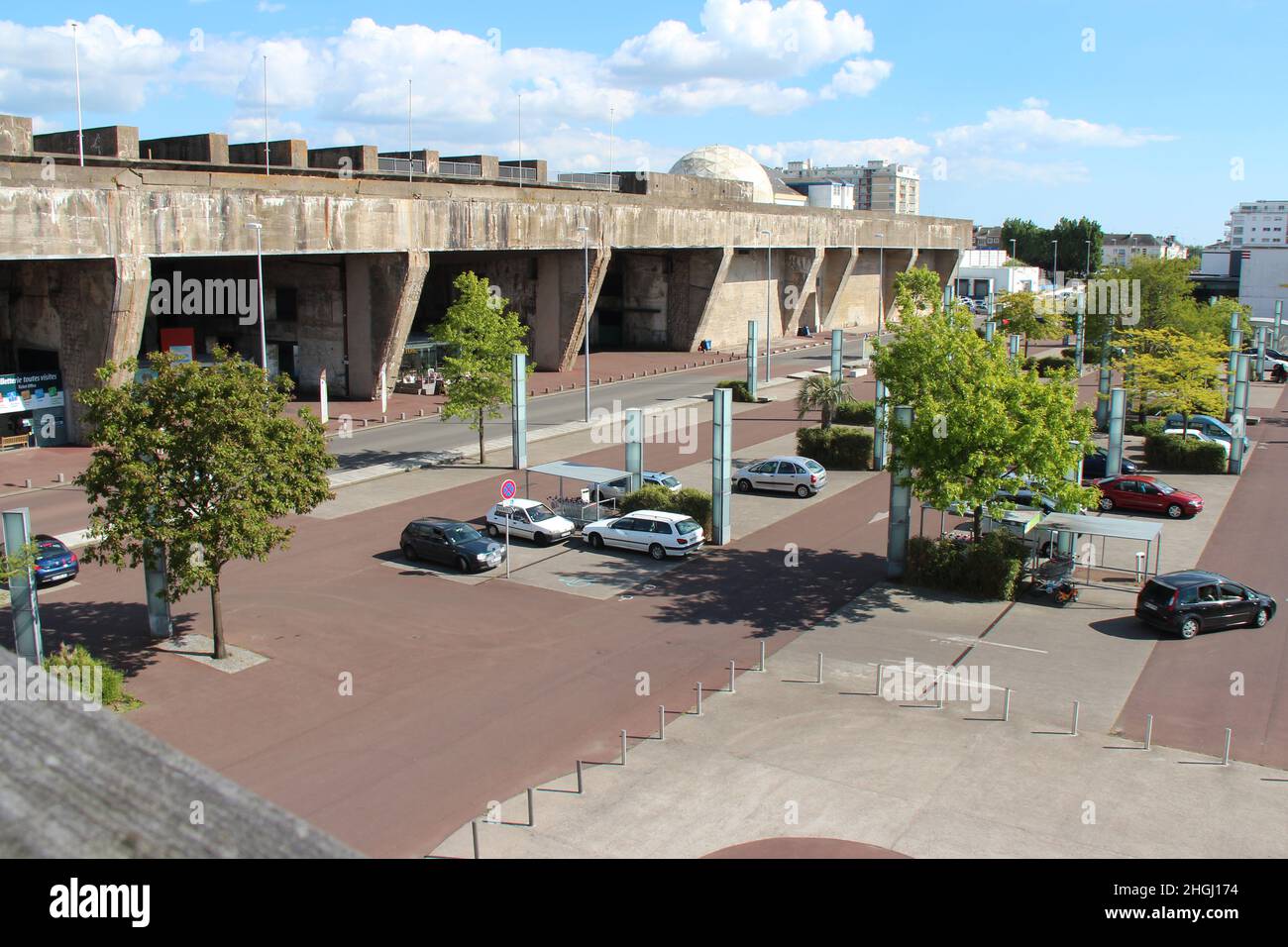 Stützpunkt navale in saint-nazaire (frankreich) Stockfoto