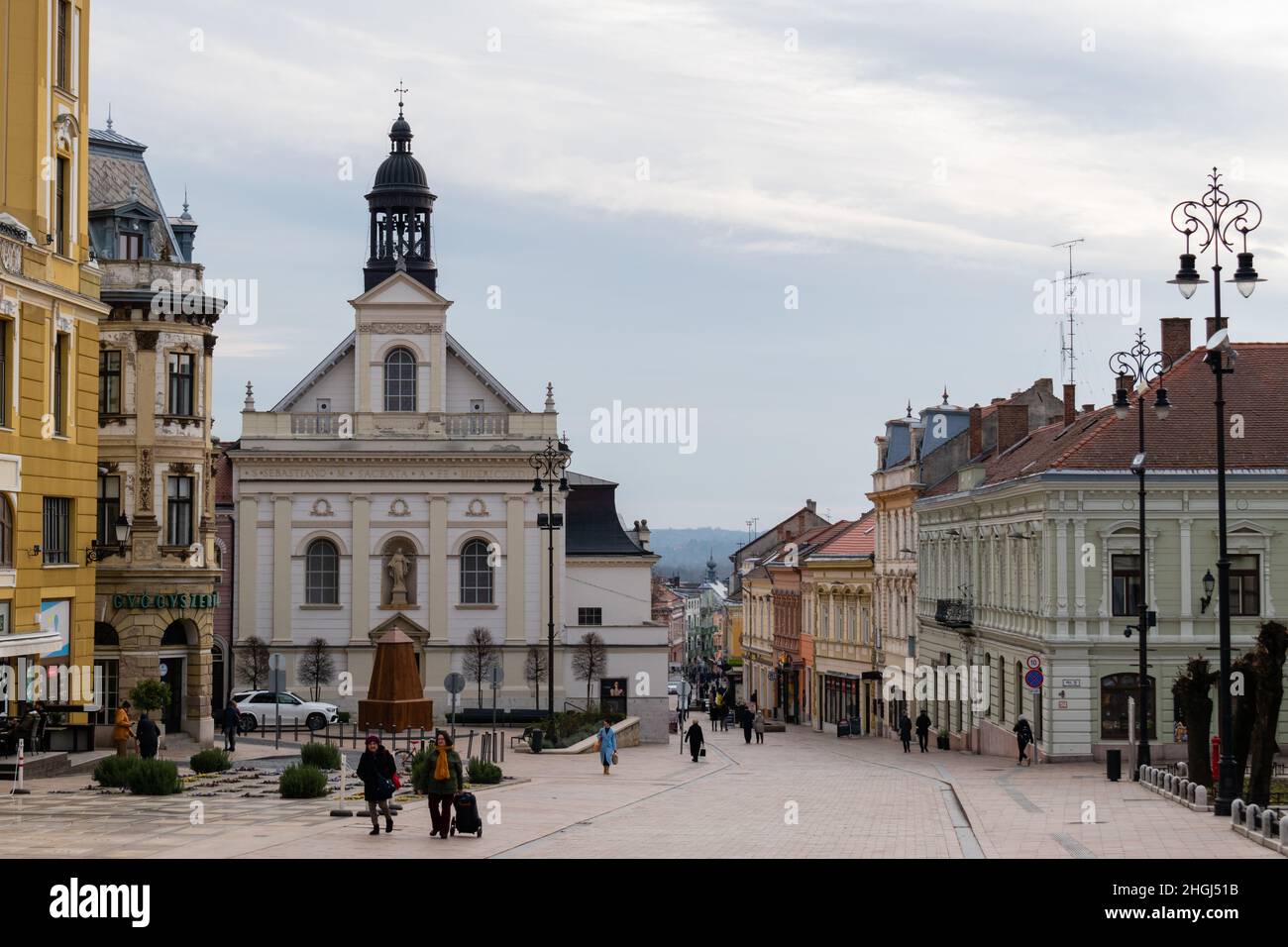 St. Sebastian Kirche auf Szechenyi Platz in der Stadt Pecs Ungarn Europa Stockfoto