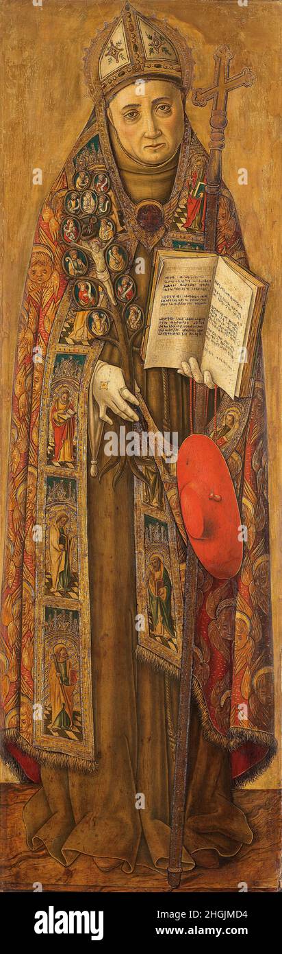 St Bonaventura - 1481 02 - Tempera su tavola 125,5 x 40 cm - Crivelli Carlo Stockfoto