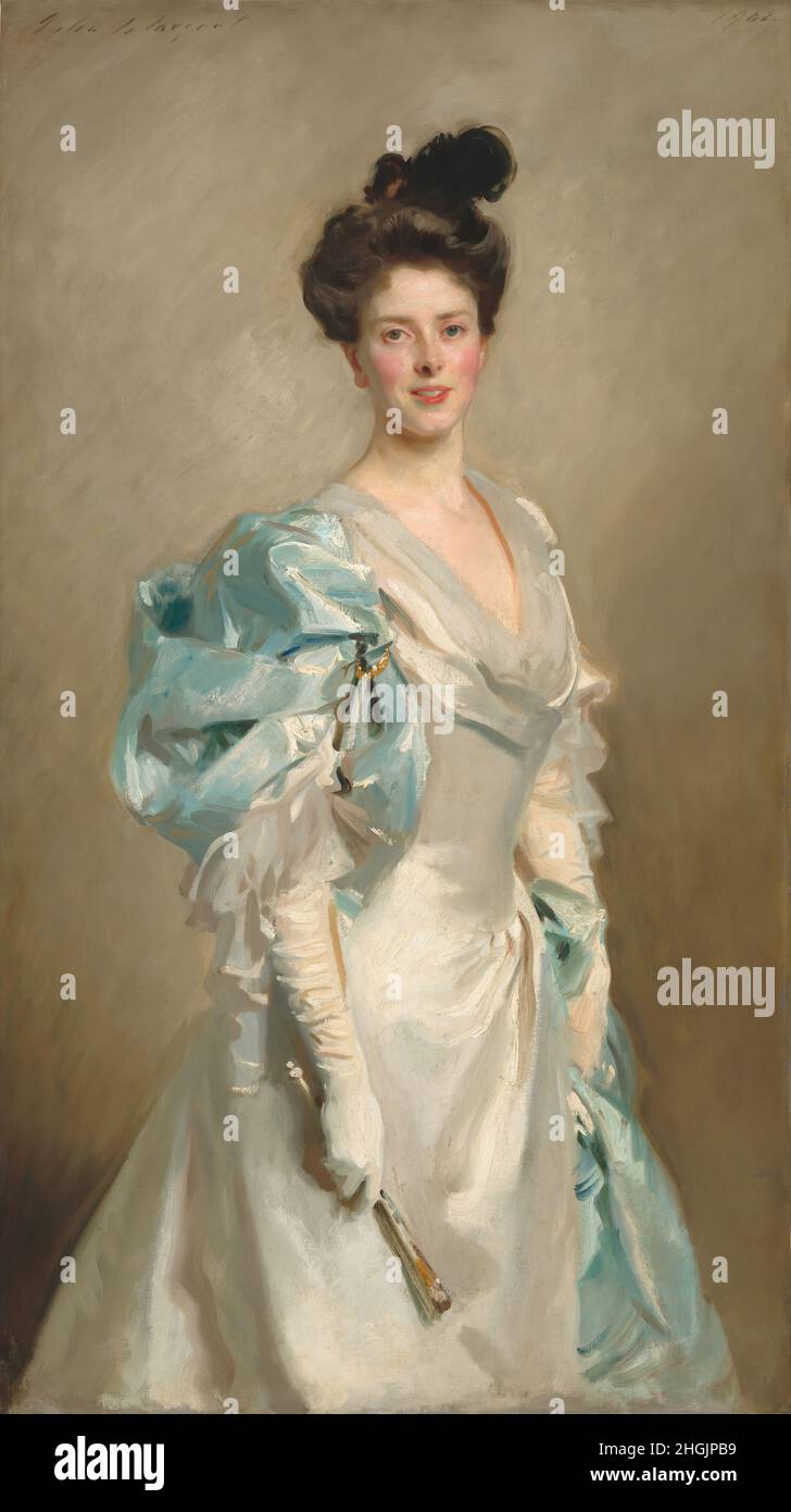 Mary Crowninshield Endicott Chamberlain - Mrs. Joseph Chamberlain - 1902 - Öl auf Leinwand 150,5 x 83,8 cm - Sargent John Singer Stockfoto