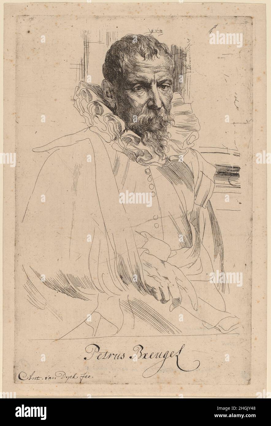 Sir Anthony van Dyck - Pieter Bruegel der Jüngere Stockfoto