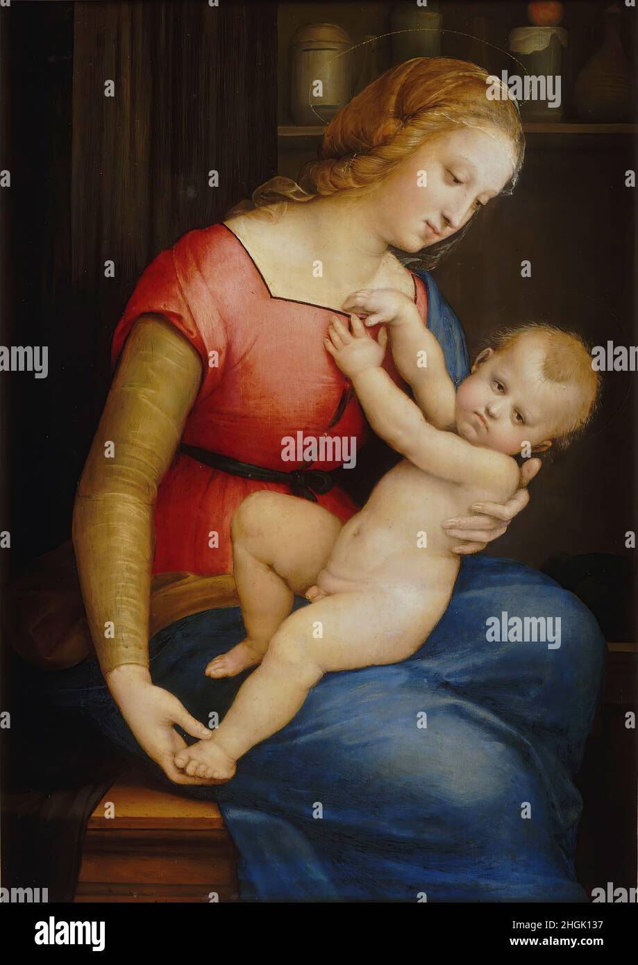 Madonna d'Orleans - 1506 - Öl auf Holz 29 × 21 cm - mwxSanzio Rafaello Stockfoto