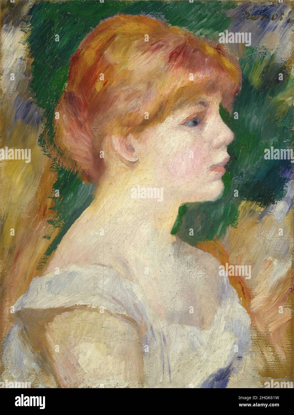 Onzanne Valadon - 1885c. - Öl auf Leinwand 41,3 x 31,8 cm - Renoir Auguste Stockfoto