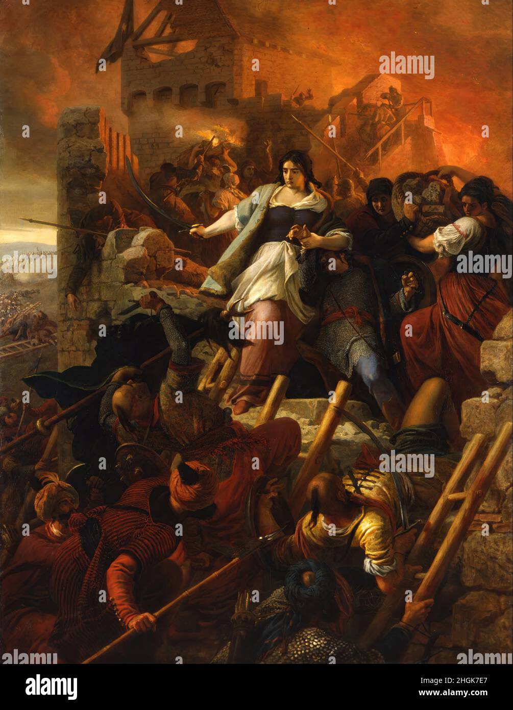 Székely, Bertalan - die Frauen von Eger Stockfoto