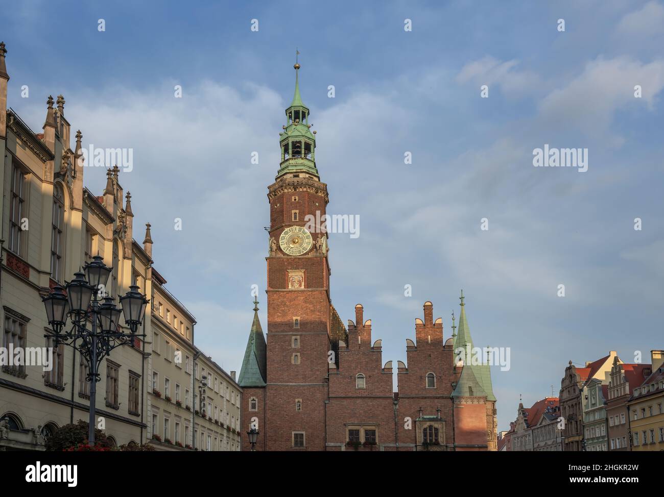 Altes Rathaus am Marktplatz - Breslau, Polen Stockfoto