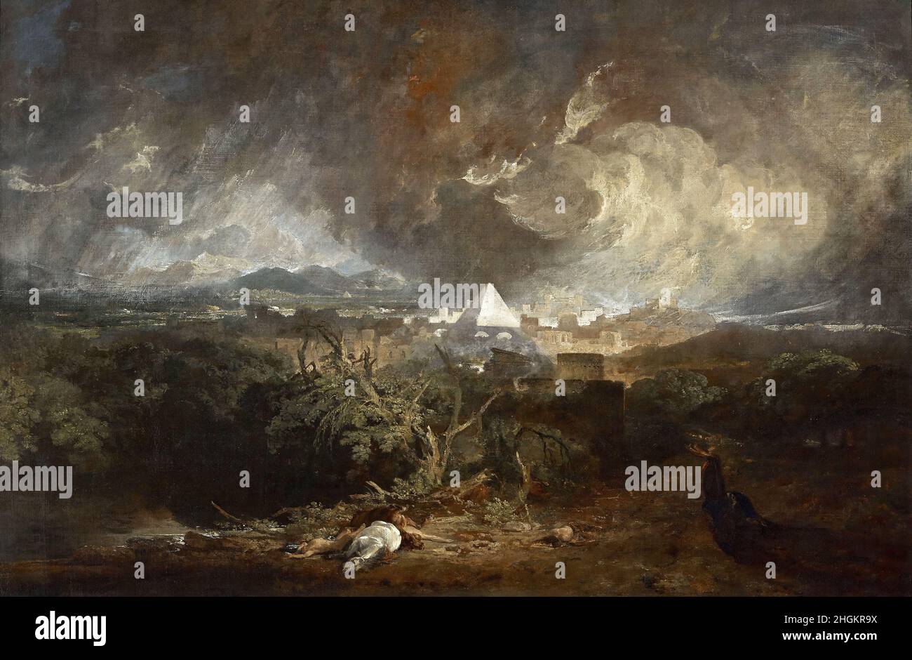 Die fünfte Pest Ägyptens - 1800 - Öl auf Leinwand 121,9 x 182,8 cm - Turner Joseph Mallord William Stockfoto
