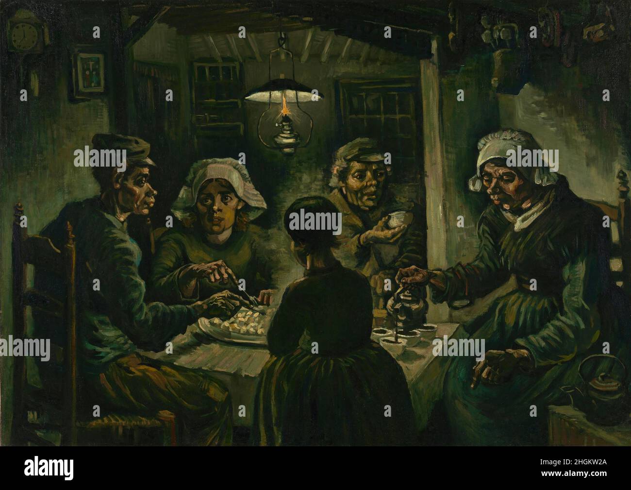 Die Kartoffelesser - 1885 - Öl auf Leinwand 82 x 114 cm - vg14Van Gogh Vincent Stockfoto