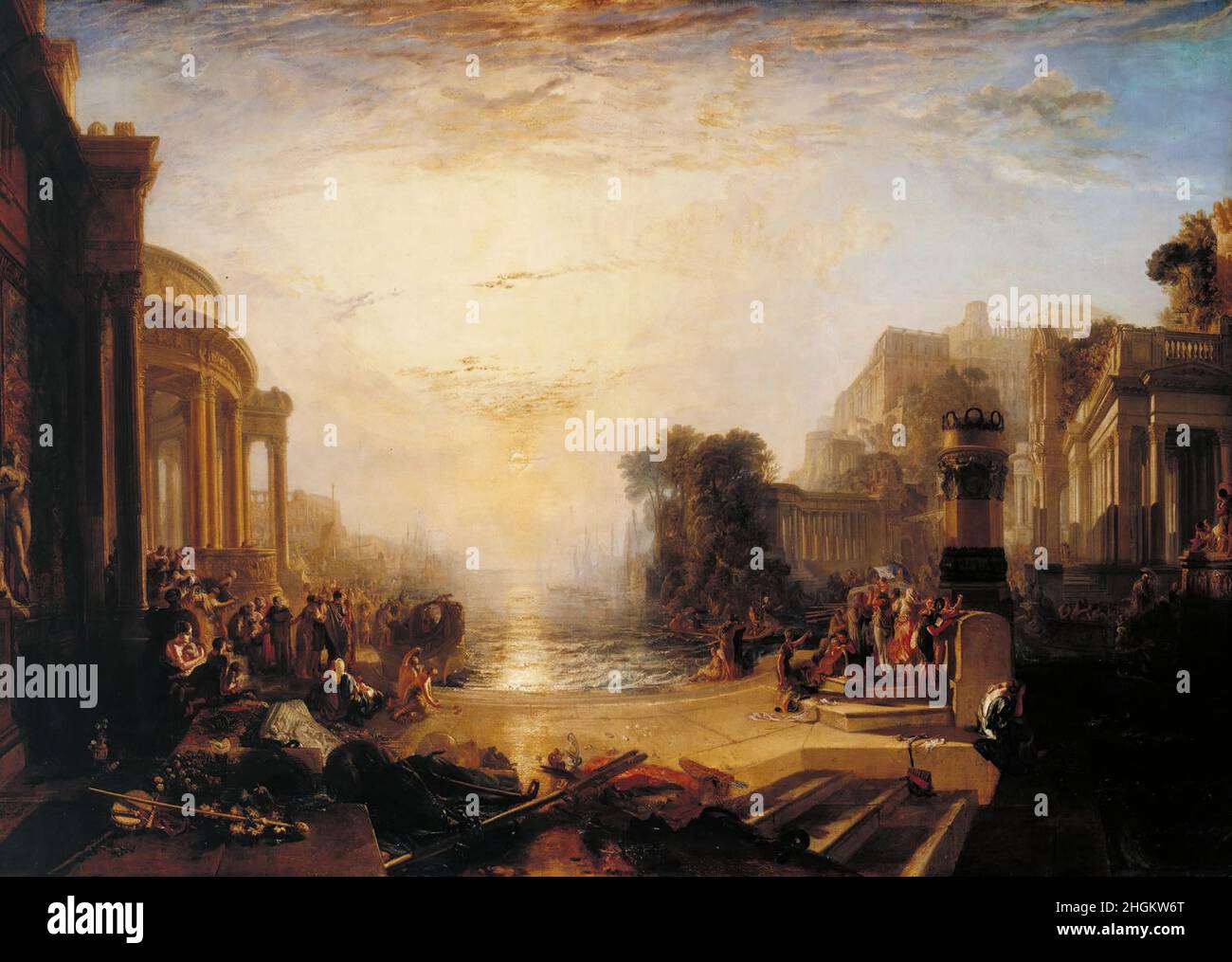 Der Untergang des Karthagischen Reiches - 1817 - Öl auf Leinwand 170,2 x 238,8 cm - Turner Joseph Mallord William Stockfoto
