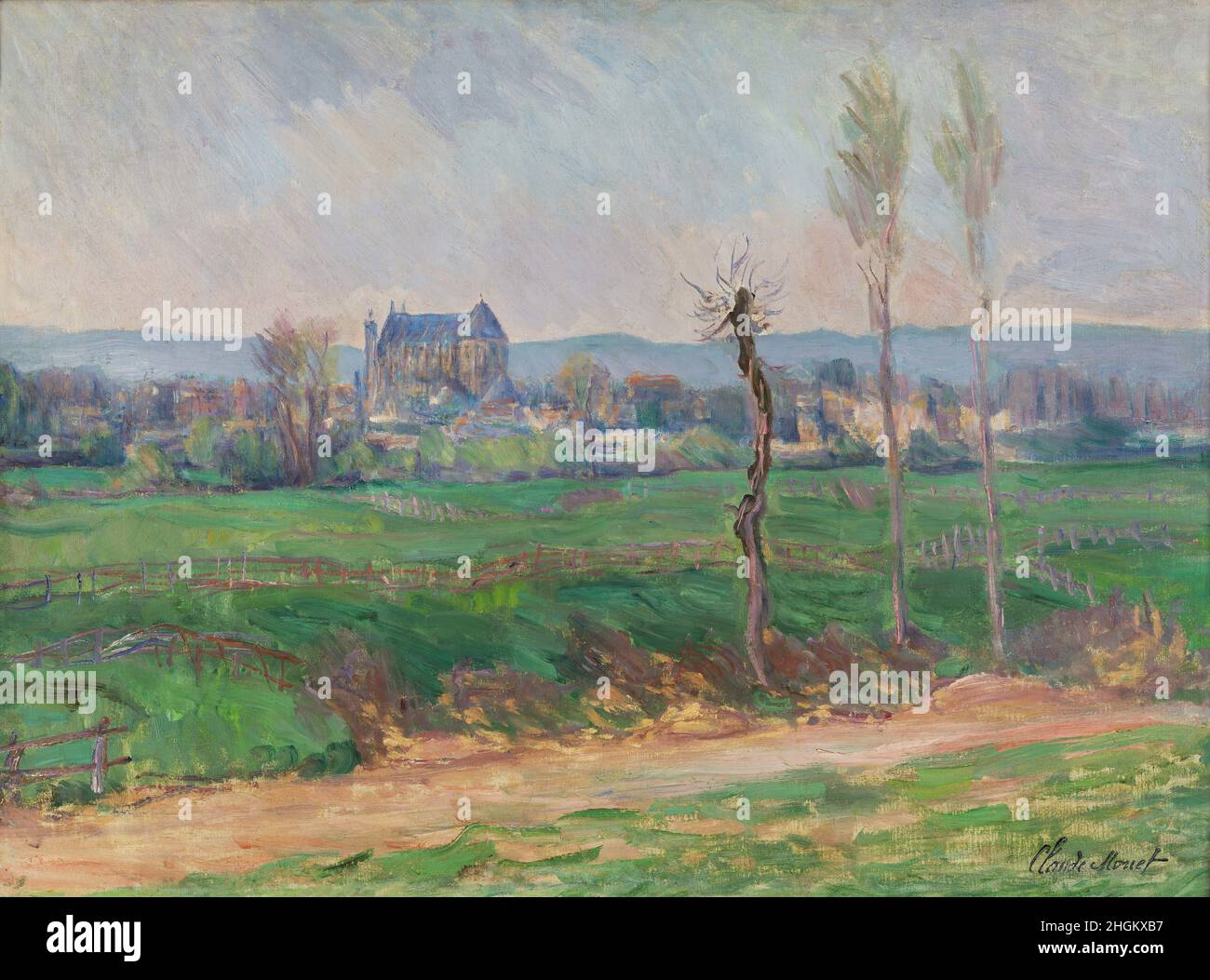 Ansicht von Vernon - 1886 - Öl auf Leinwand 60,3 x 79,4 cm - mo09Monet Claude Stockfoto