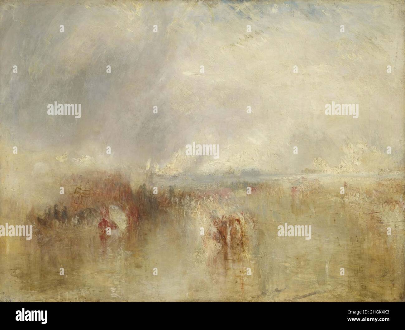 Die Ankunft von Louis-Philippe im Royal Clarence Yard, Gosport, 8. Oktober 1844 - 1844 45c. - Öl auf Leinwand 90,2 x 120,6 cm - Turner Joseph Mallord William Stockfoto