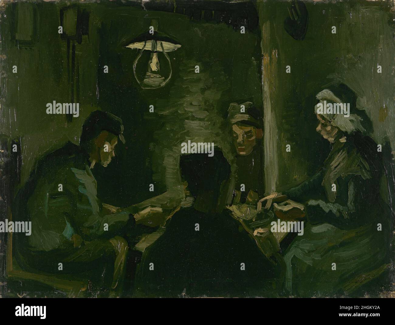 Studie für die Kartoffelesser - 1885 - Öl auf Leinwand 33,5 x 44,4 cm - Van Gogh Vincent Stockfoto
