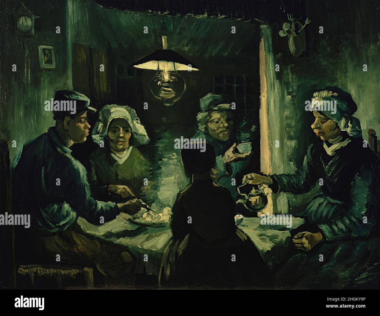 Die Kartoffelesser - 1885 - Öl auf Leinwand 95 x 73 cm - vg14Van Gogh Vincent Stockfoto