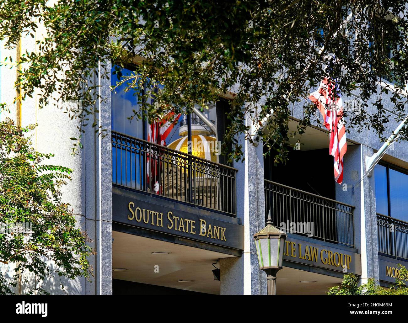 South State Bank in Savannah Stockfoto