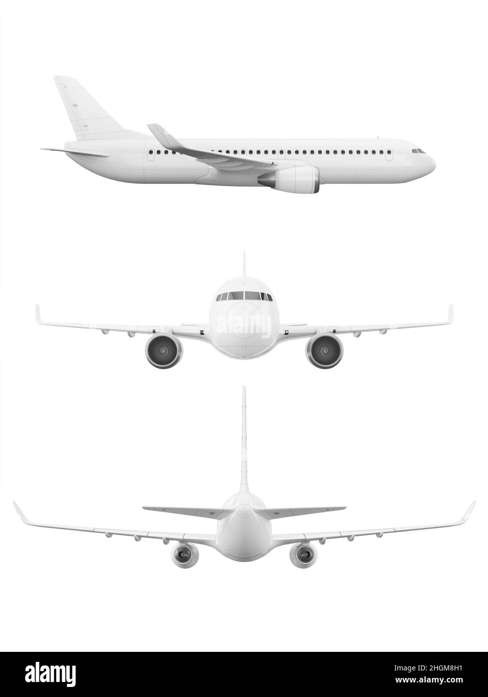Flugzeug, Illustration Stockfoto