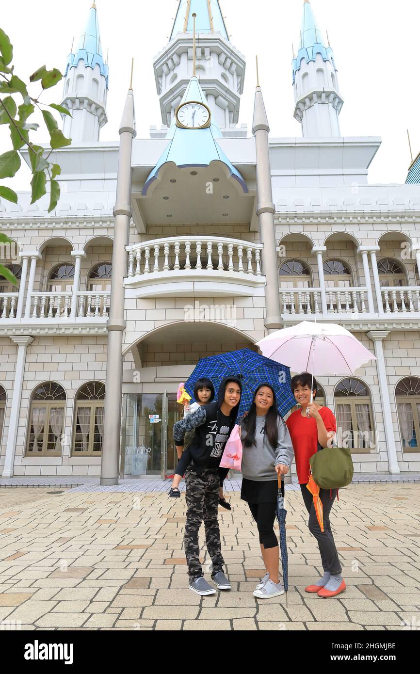 Ausländer in Licca Chan Castle Stockfoto