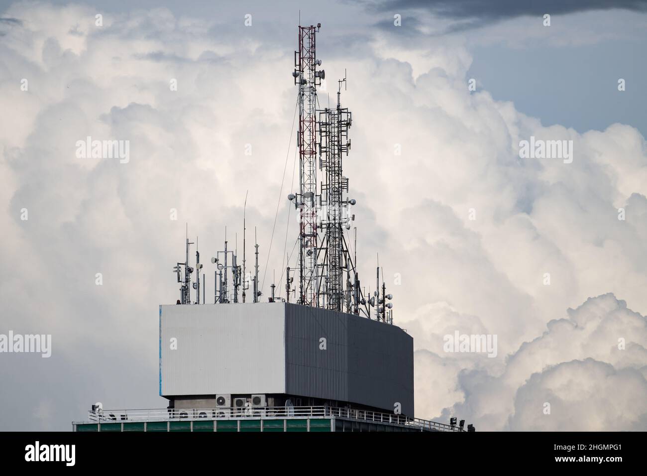 Antennen in Danzig, Polen © Wojciech Strozyk / Alamy Stock Photo *** Lokale Bildunterschrift *** Stockfoto