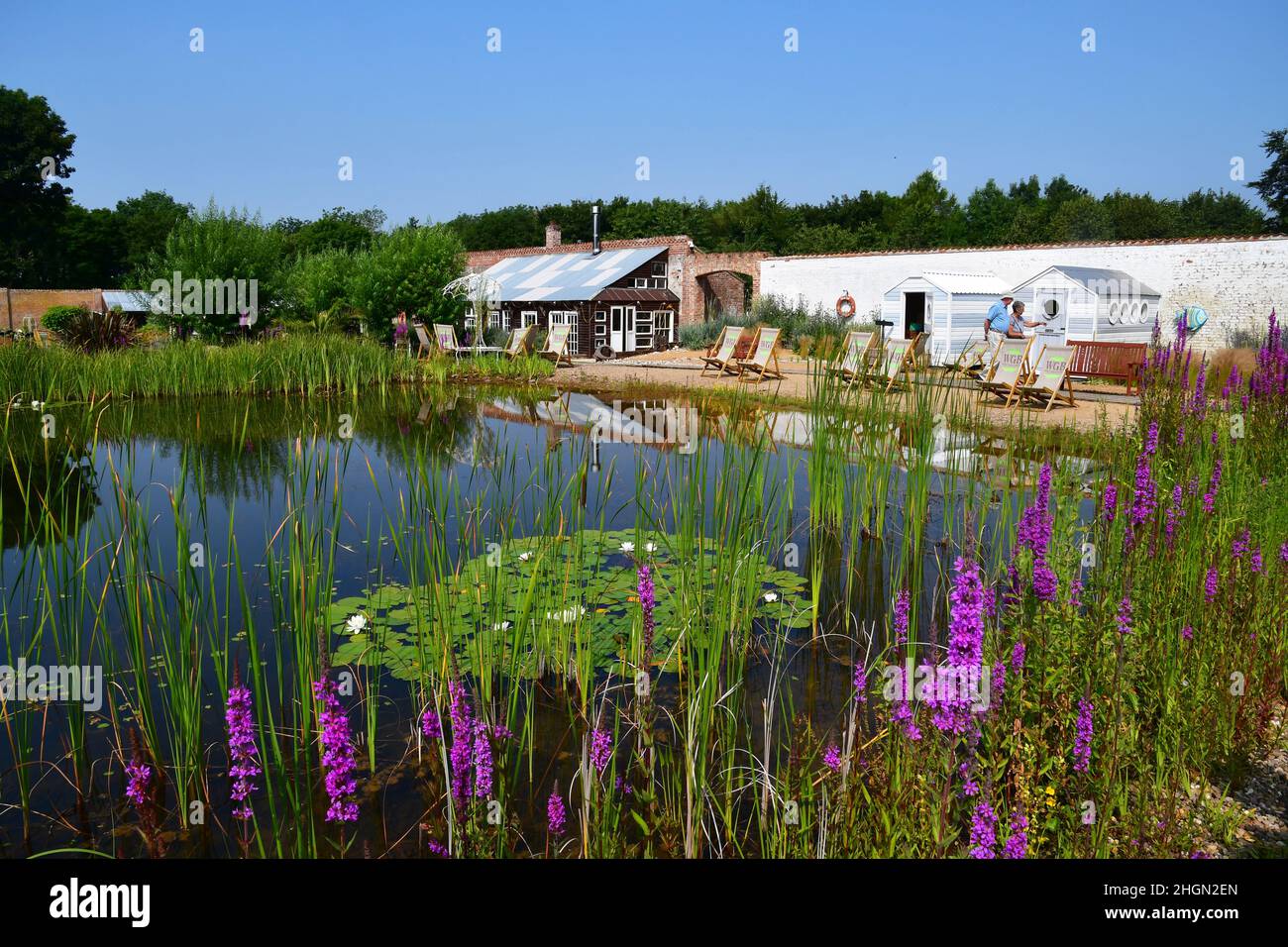 Baumber Walled Garden, Baumber, Horncastle, Lincolnshire, Großbritannien Stockfoto