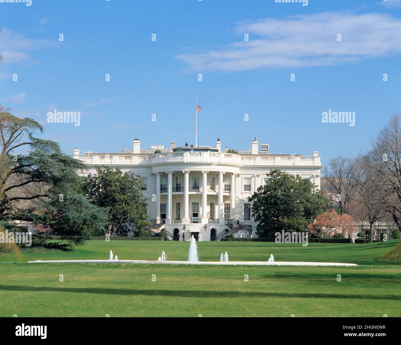 USA. Washington DC. Das Weiße Haus. Stockfoto