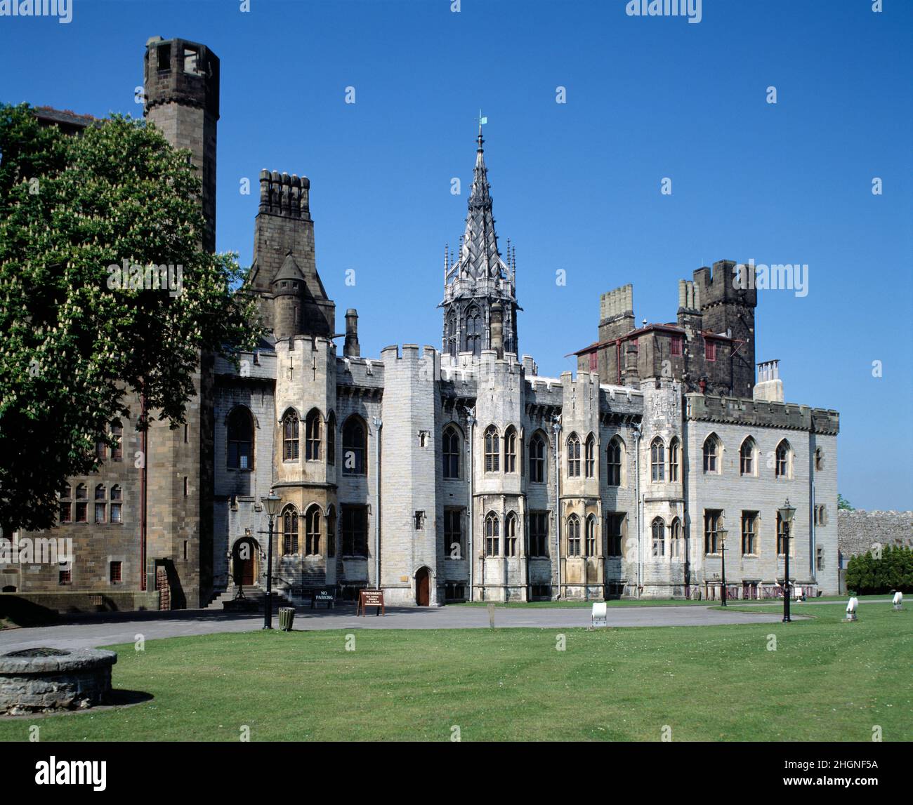 Vereinigtes Königreich. Wales. Cardiff Castle. Viktorianisches Herrenhaus. Stockfoto