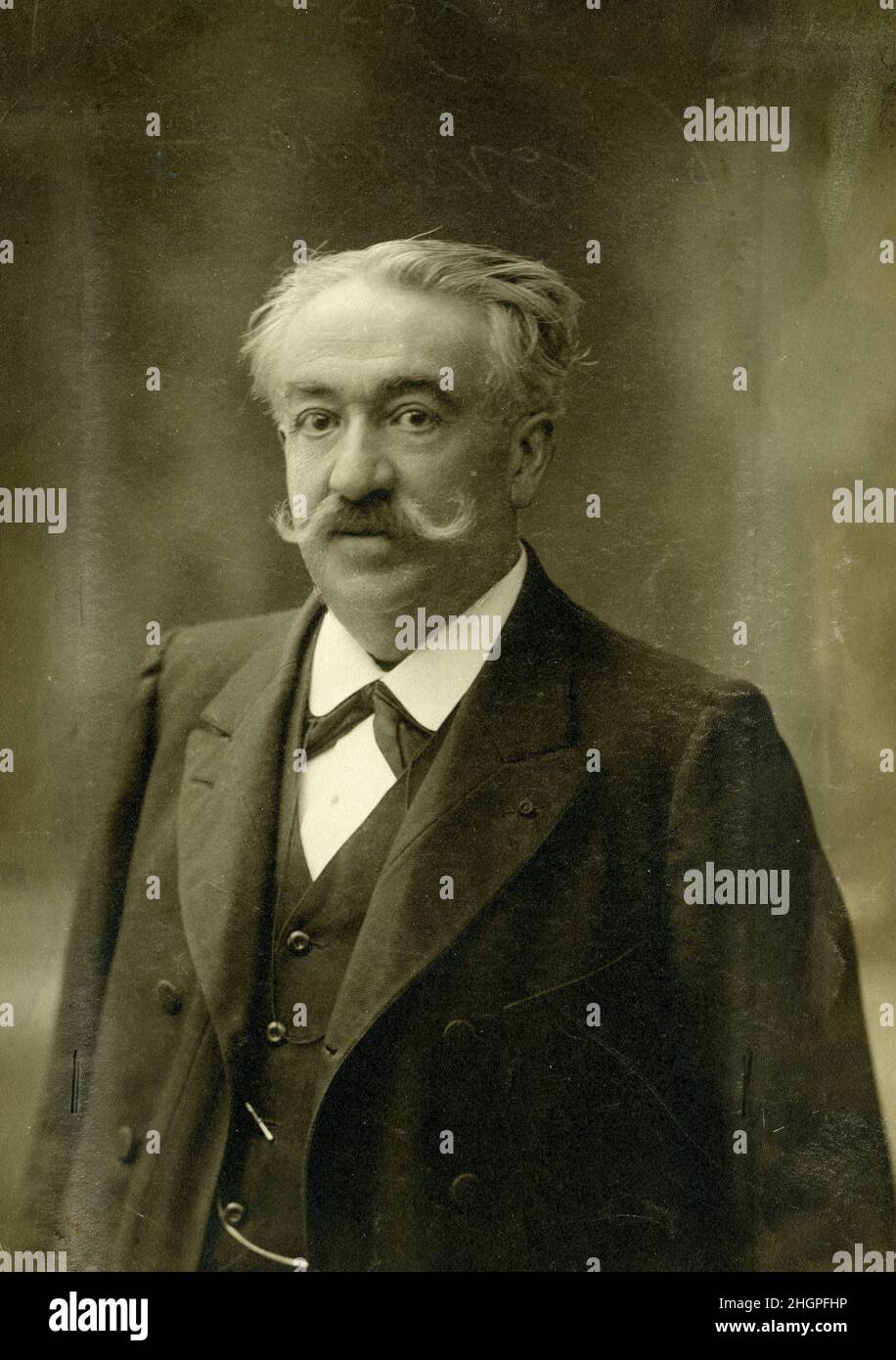 Portrait de Gaston Eugene Marie Bonnier (1853-1922 Botaniste francais. Stockfoto