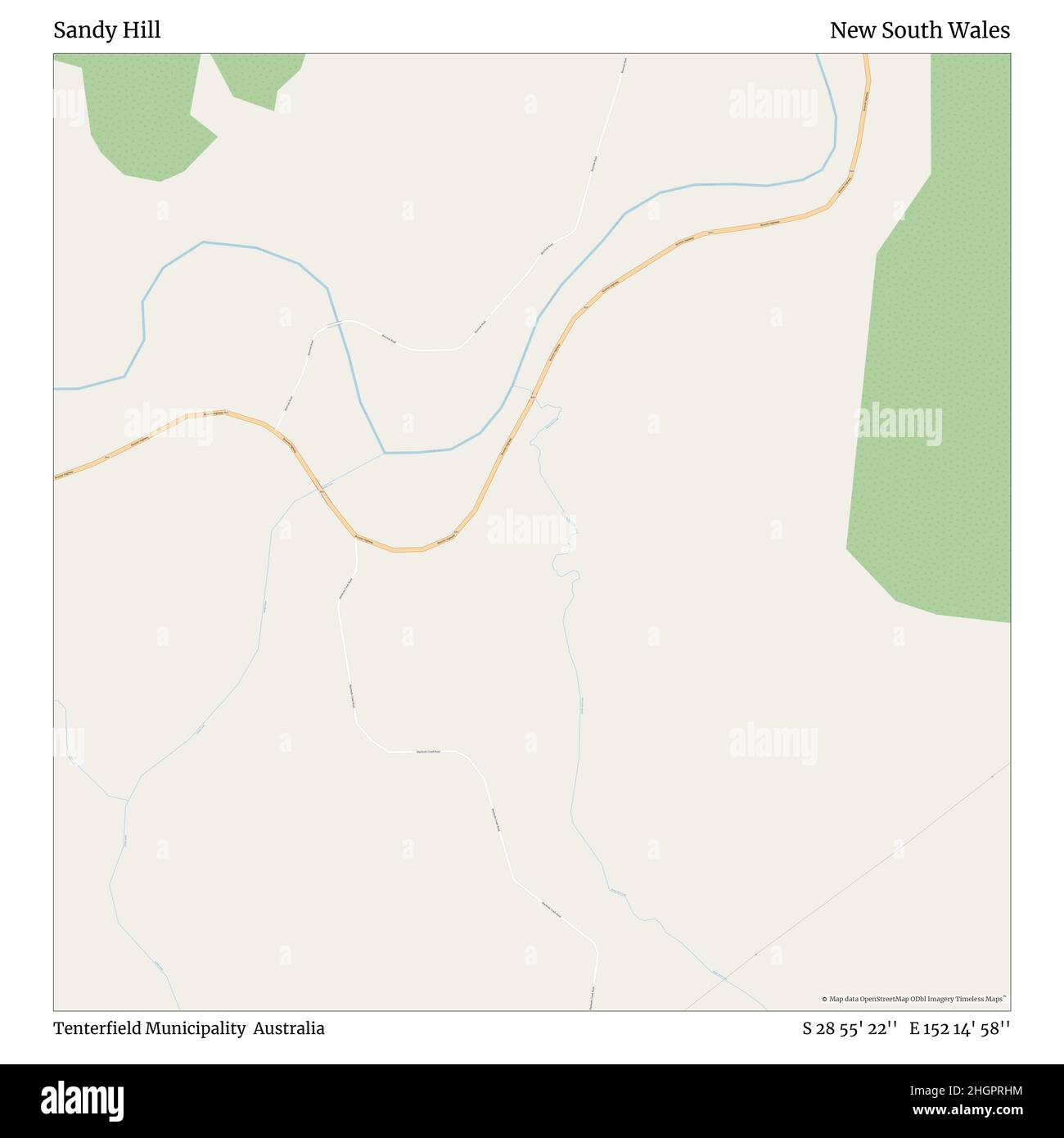 Sandy Hill, Tenterfield Municipality, Australien, New South Wales, S 28 ...
