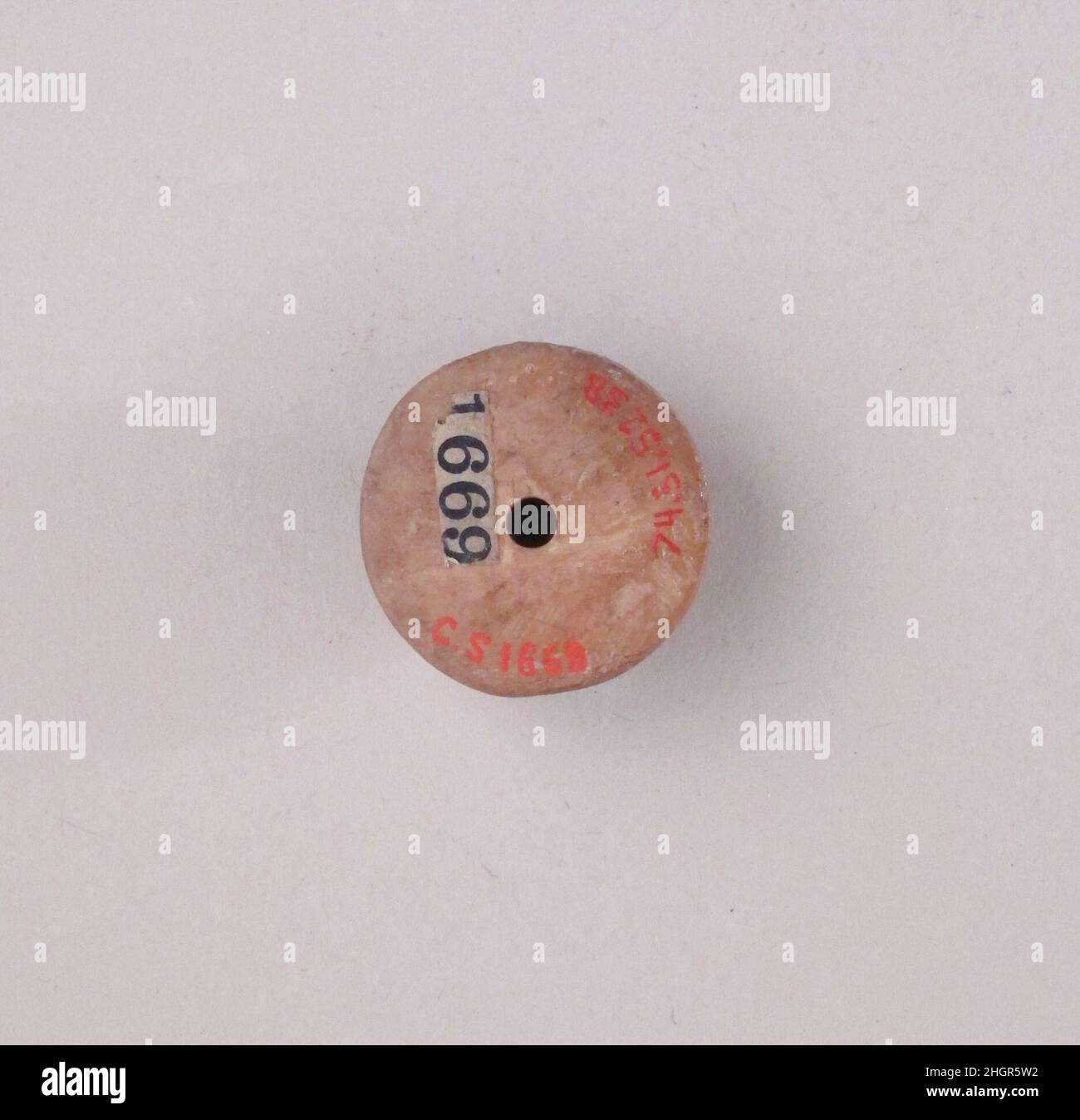 Spindelwirbel zypriotisch. Spindelwirbel Zypern. Knochen ? Stockfoto