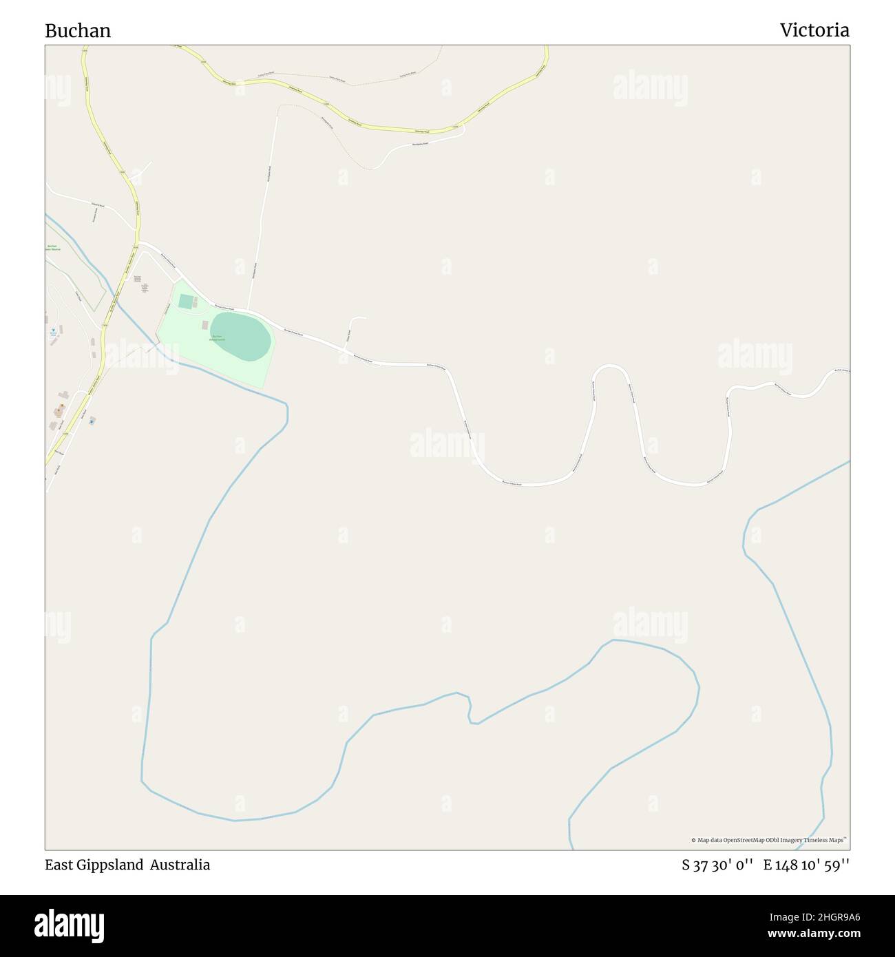 Buchan, East Gippsland, Australien, Victoria, S 37 30' 0'', E 148 10' 59'', map, Timeless Map veröffentlicht im Jahr 2021. Reisende, Entdecker und Abenteurer wie Florence Nightingale, David Livingstone, Ernest Shackleton, Lewis and Clark und Sherlock Holmes haben sich bei der Planung von Reisen zu den entlegensten Ecken der Welt auf Karten verlassen.Timeless Maps kartiert die meisten Orte auf der Welt und zeigt die Verwirklichung großer Träume Stockfoto