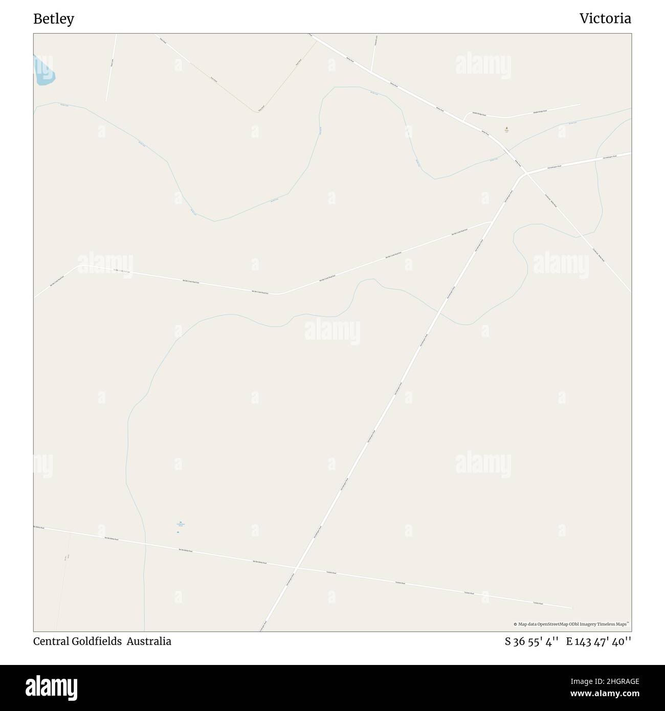 Central Goldfields Map Betley, Central Goldfields, Australia, Victoria, S 36 55' 4'', E 143 47 ...