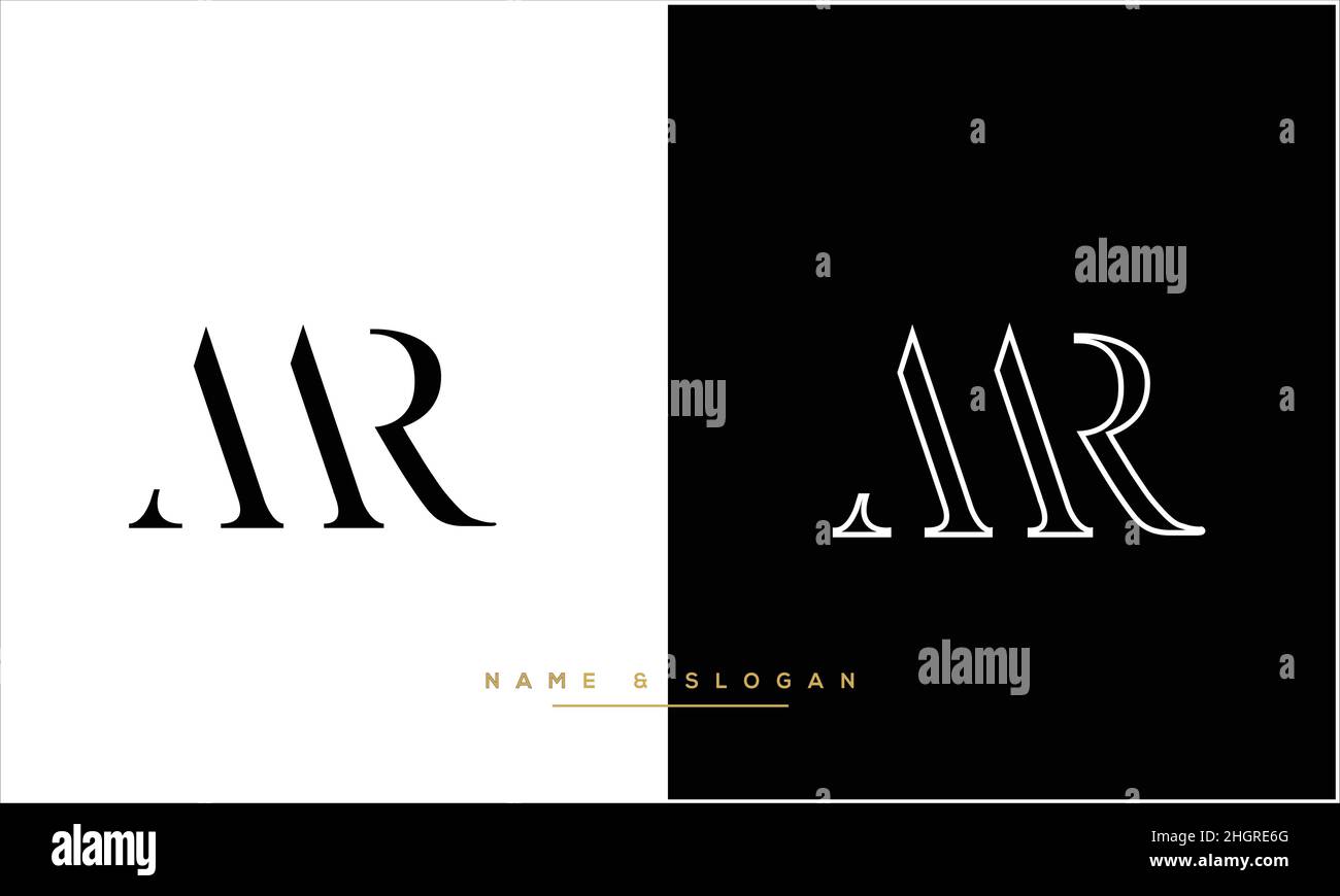 MR. RM Abstract Letters Logo-Monogramm Stock Vektor