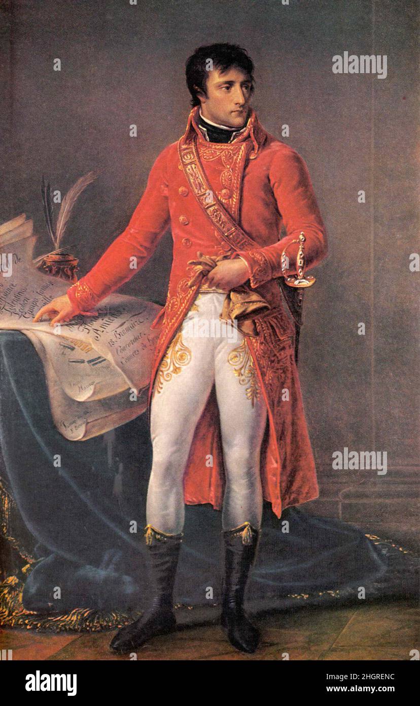 Napoleon als erster Konsul, Gemälde von Antoine Jean Gros Stockfoto