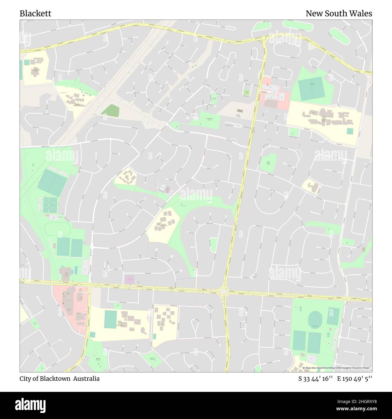 Blackett, City of Blacktown, Australien, New South Wales, S 33 44' 16 ...