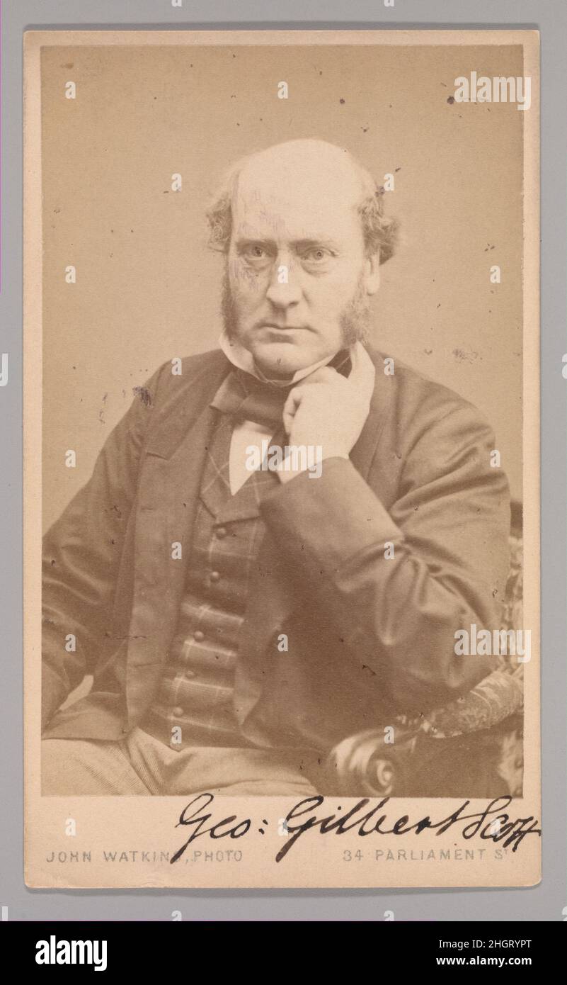 [George Gilbert Scott] 1860s John und Charles Watkins British. [George Gilbert Scott]. 1860s. Silberdruck mit Albumen. Fotos Stockfoto