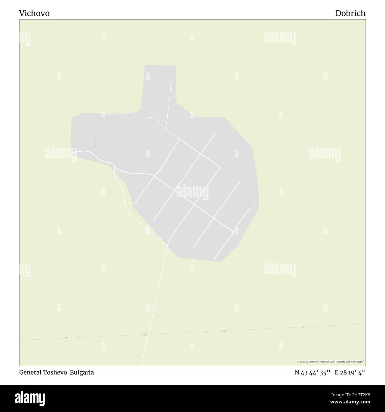 Vichovo, General Toschevo, Bulgarien, Dobritsch, N 43 44' 35'', E 28 19