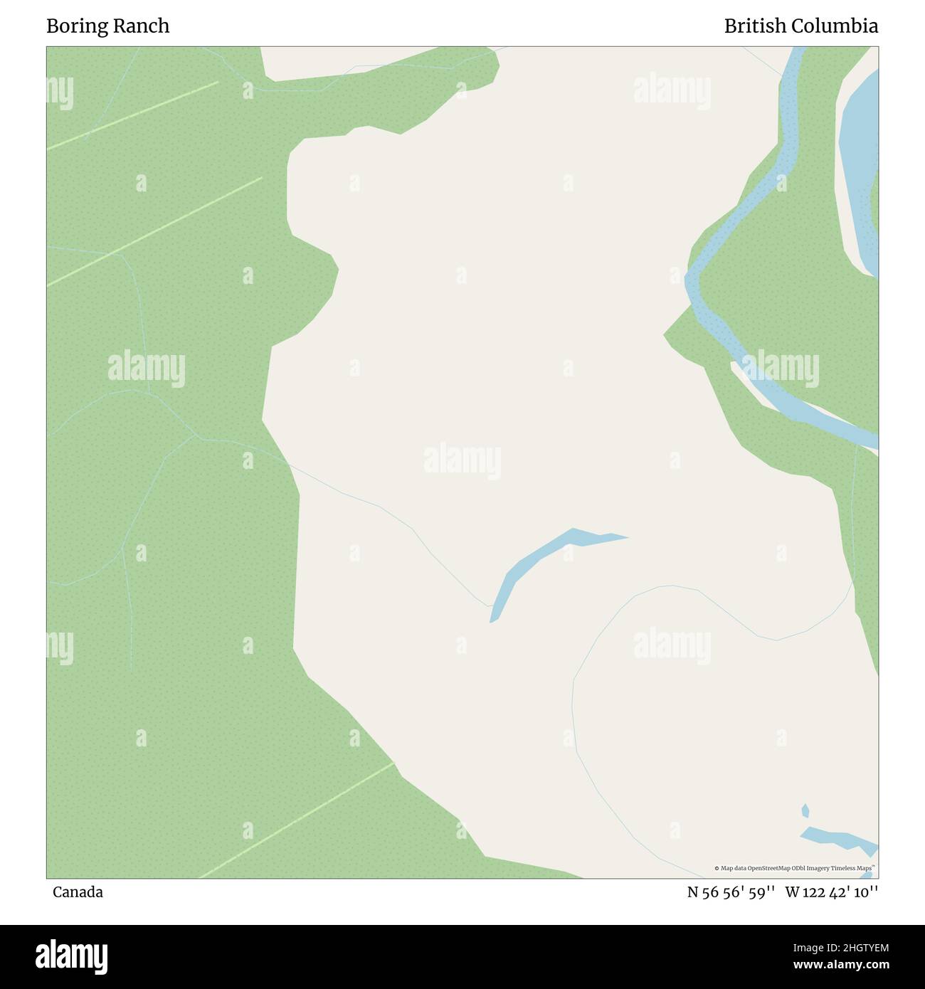 Boring Ranch, Kanada, British Columbia, N 56 56' 59'', W 122 42' 10 ...