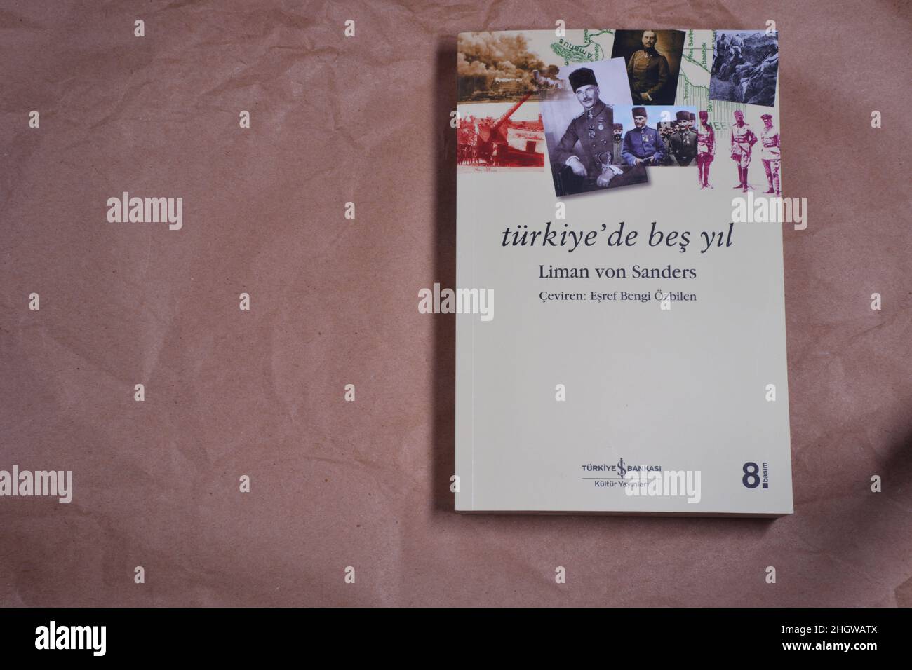 'Türkiye'de beş yıl'; -fünf Jahre Türkei- Buch der Erinnerungen an Limon von Sanders Deutscher General in der Türkei während des Ersten Weltkriegs Stockfoto