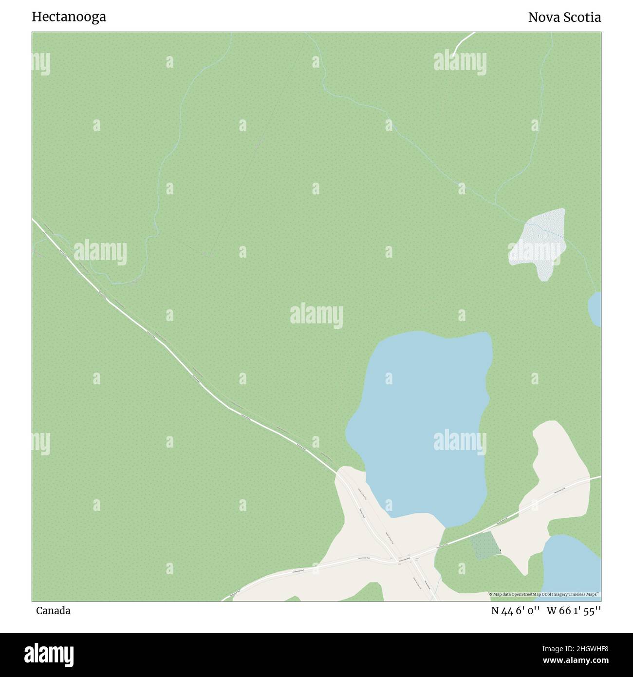 Hectanooga, Kanada, Nova Scotia, N 44 6' 0'', W 66 1' 55'', map, Timeless Map veröffentlicht im Jahr 2021. Reisende, Entdecker und Abenteurer wie Florence Nightingale, David Livingstone, Ernest Shackleton, Lewis and Clark und Sherlock Holmes haben sich bei der Planung von Reisen zu den entlegensten Ecken der Welt auf Karten verlassen.Timeless Maps kartiert die meisten Orte auf der Welt und zeigt die Verwirklichung großer Träume Stockfoto