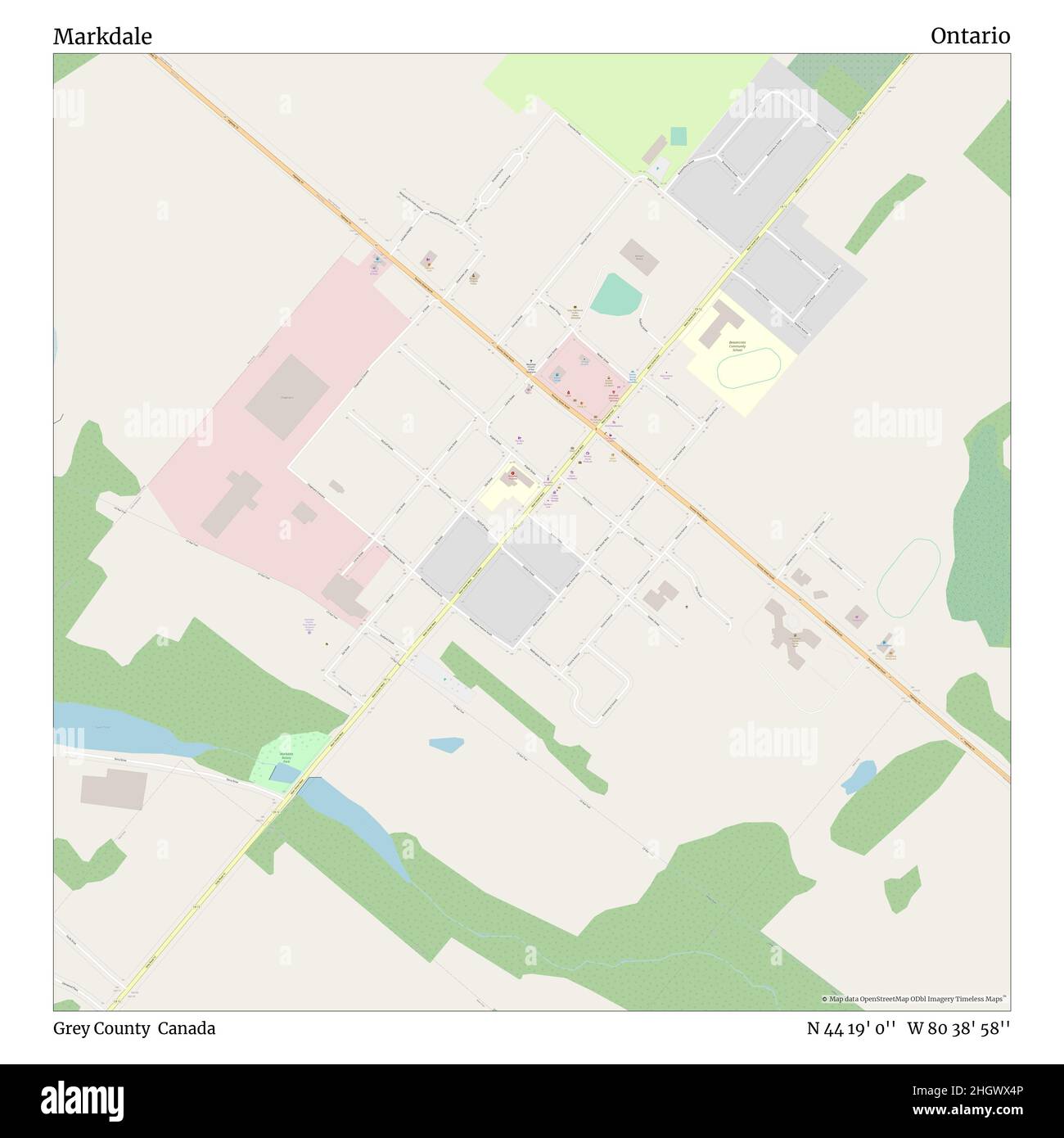 Markdale, Gray County, Canada, Ontario, N 44 19' 0'', W 80 38' 58