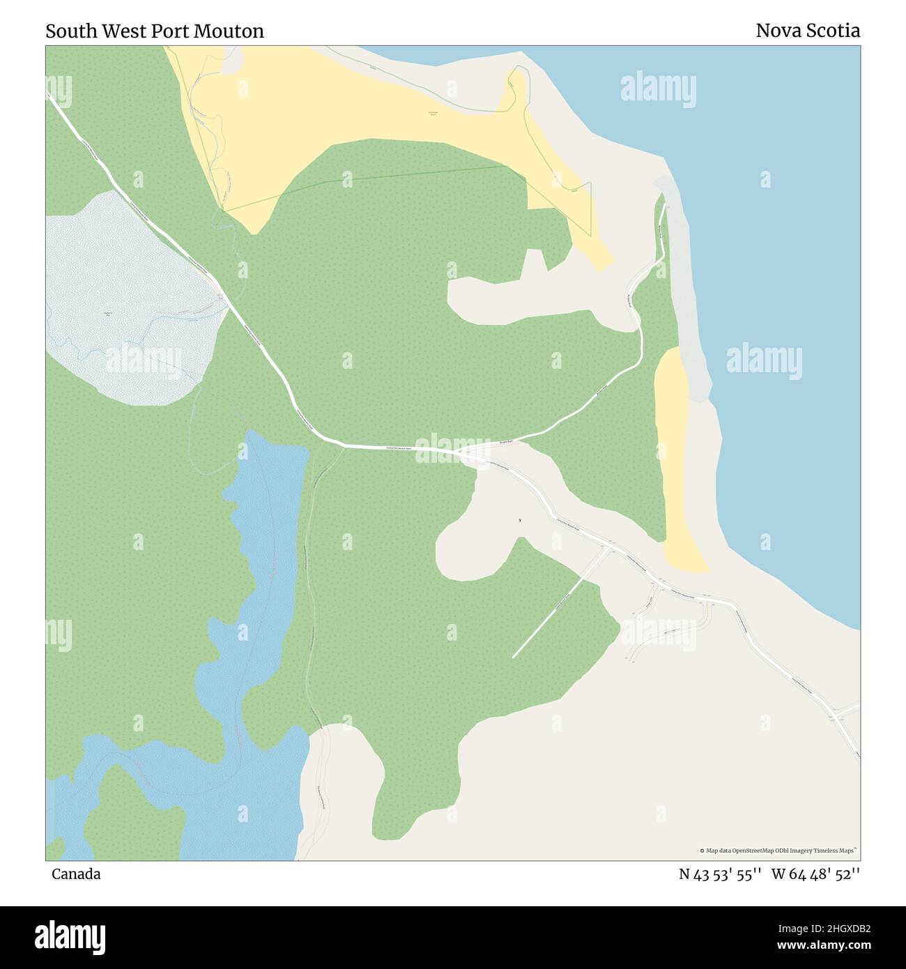 South West Port Mouton, Kanada, Nova Scotia, N 43 53' 55'', W 64 48' 52