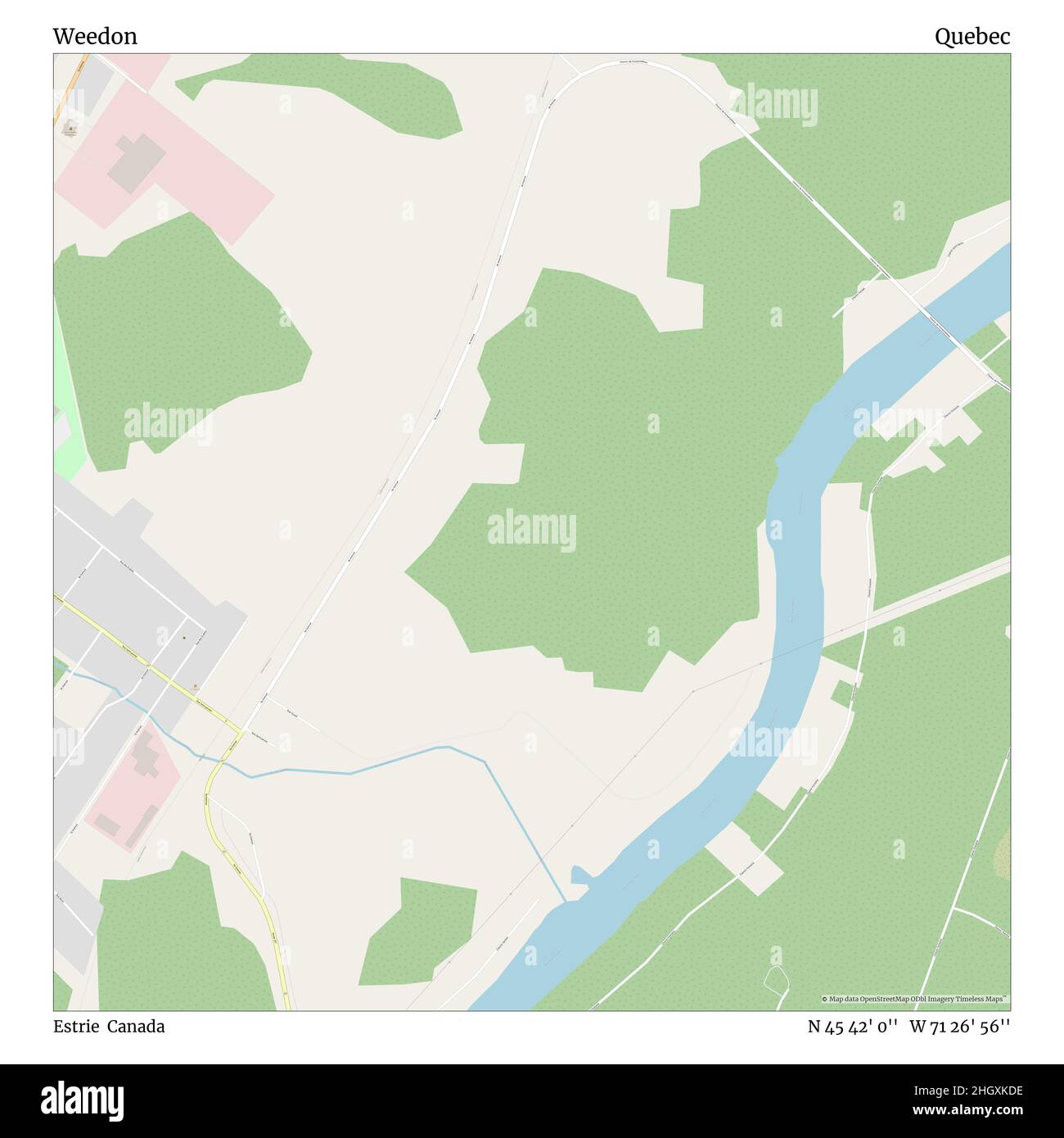 Weedon, Estrie, Kanada, Quebec, N 45 42' 0'', W 71 26' 56'', map